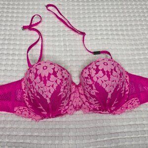 Victoria's Secret Dream Angel Multi-way bra - pink on pink lace - 32D